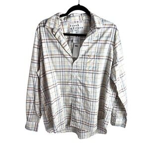 Frank‎ & Eileen Women's "Eileen" Relaxed Plaid Button Up Shirt Size XL NEW